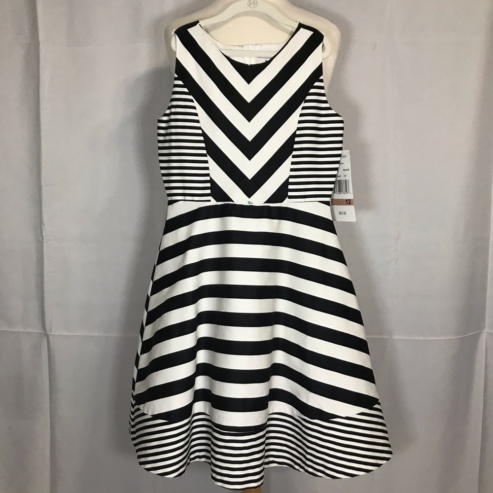 Girls Rare Editions Striped Dress